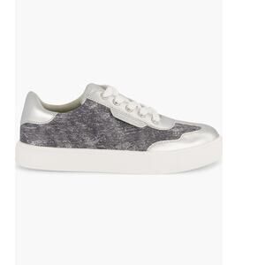 Sam Edelman Kids Essie Tiere Sneaker Size 5 Girls Gray Metallic Sneakers